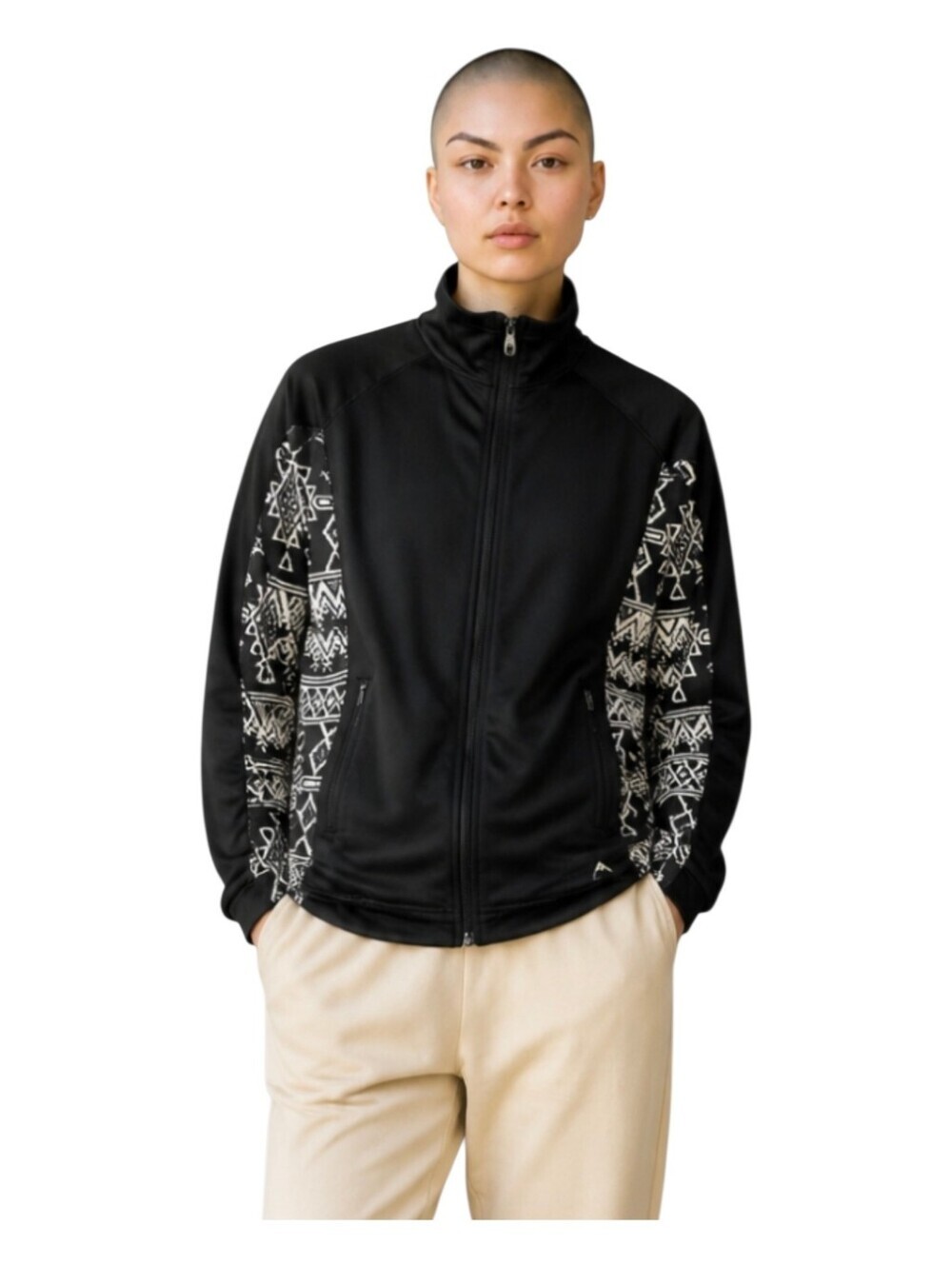Burton Womens Black Aztec Print Outdoor Skiing Base Layer DryRide Jacket XS
